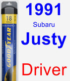 Driver Wiper Blade for 1991 Subaru Justy - Assurance