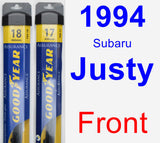 Front Wiper Blade Pack for 1994 Subaru Justy - Assurance