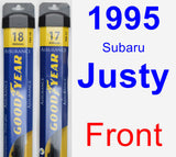 Front Wiper Blade Pack for 1995 Subaru Justy - Assurance