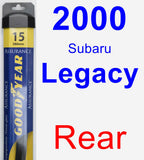 Rear Wiper Blade for 2000 Subaru Legacy - Assurance