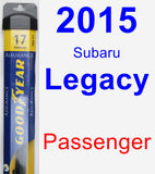 Passenger Wiper Blade for 2015 Subaru Legacy - Assurance