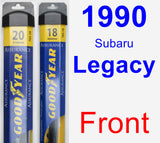 Front Wiper Blade Pack for 1990 Subaru Legacy - Assurance