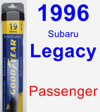 Passenger Wiper Blade for 1996 Subaru Legacy - Assurance