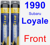 Front Wiper Blade Pack for 1990 Subaru Loyale - Assurance