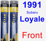 Front Wiper Blade Pack for 1991 Subaru Loyale - Assurance