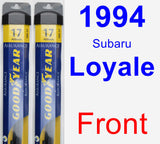 Front Wiper Blade Pack for 1994 Subaru Loyale - Assurance