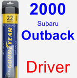 Driver Wiper Blade for 2000 Subaru Outback - Assurance