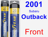 Front Wiper Blade Pack for 2001 Subaru Outback - Assurance