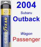 Passenger Wiper Blade for 2004 Subaru Outback - Assurance