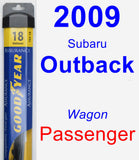 Passenger Wiper Blade for 2009 Subaru Outback - Assurance