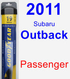 Passenger Wiper Blade for 2011 Subaru Outback - Assurance