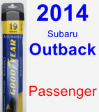 Passenger Wiper Blade for 2014 Subaru Outback - Assurance