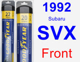 Front Wiper Blade Pack for 1992 Subaru SVX - Assurance