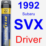Driver Wiper Blade for 1992 Subaru SVX - Assurance