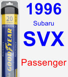 Passenger Wiper Blade for 1996 Subaru SVX - Assurance