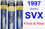 Front & Rear Wiper Blade Pack for 1997 Subaru SVX - Assurance