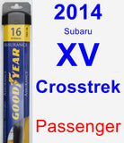 Passenger Wiper Blade for 2014 Subaru XV Crosstrek - Assurance