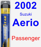 Passenger Wiper Blade for 2002 Suzuki Aerio - Assurance