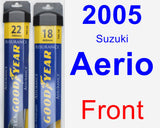 Front Wiper Blade Pack for 2005 Suzuki Aerio - Assurance