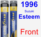 Front Wiper Blade Pack for 1996 Suzuki Esteem - Assurance