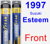 Front Wiper Blade Pack for 1997 Suzuki Esteem - Assurance