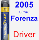 Driver Wiper Blade for 2005 Suzuki Forenza - Assurance