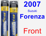 Front Wiper Blade Pack for 2007 Suzuki Forenza - Assurance