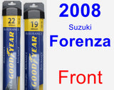 Front Wiper Blade Pack for 2008 Suzuki Forenza - Assurance