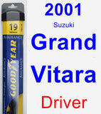 Driver Wiper Blade for 2001 Suzuki Grand Vitara - Assurance