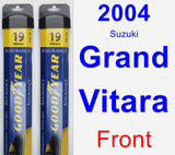 Front Wiper Blade Pack for 2004 Suzuki Grand Vitara - Assurance