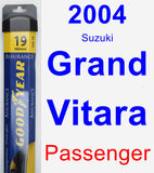 Passenger Wiper Blade for 2004 Suzuki Grand Vitara - Assurance