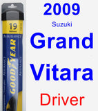 Driver Wiper Blade for 2009 Suzuki Grand Vitara - Assurance