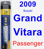 Passenger Wiper Blade for 2009 Suzuki Grand Vitara - Assurance