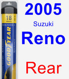 Rear Wiper Blade for 2005 Suzuki Reno - Assurance