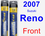 Front Wiper Blade Pack for 2007 Suzuki Reno - Assurance