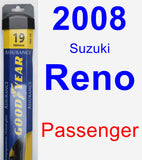 Passenger Wiper Blade for 2008 Suzuki Reno - Assurance