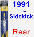 Rear Wiper Blade for 1991 Suzuki Sidekick - Assurance