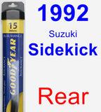 Rear Wiper Blade for 1992 Suzuki Sidekick - Assurance