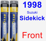 Front Wiper Blade Pack for 1998 Suzuki Sidekick - Assurance