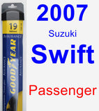 Passenger Wiper Blade for 2007 Suzuki Swift - Assurance