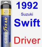 Driver Wiper Blade for 1992 Suzuki Swift - Assurance