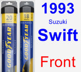 Front Wiper Blade Pack for 1993 Suzuki Swift - Assurance