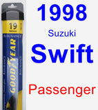 Passenger Wiper Blade for 1998 Suzuki Swift - Assurance