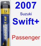 Passenger Wiper Blade for 2007 Suzuki Swift+ - Assurance