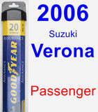 Passenger Wiper Blade for 2006 Suzuki Verona - Assurance