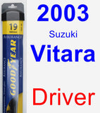 Driver Wiper Blade for 2003 Suzuki Vitara - Assurance