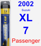 Passenger Wiper Blade for 2002 Suzuki XL-7 - Assurance