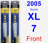 Front Wiper Blade Pack for 2005 Suzuki XL-7 - Assurance