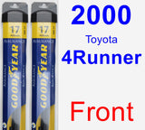 Front Wiper Blade Pack for 2000 Toyota 4Runner - Assurance