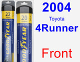 Front Wiper Blade Pack for 2004 Toyota 4Runner - Assurance